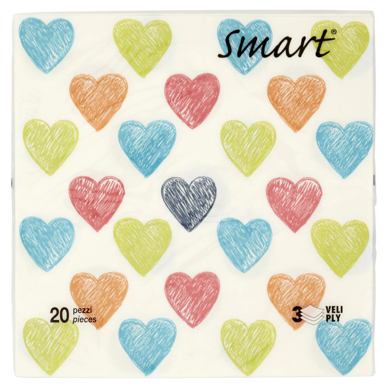 Smart Tovaglioli 3 Veli 33x33 cm 20 pz