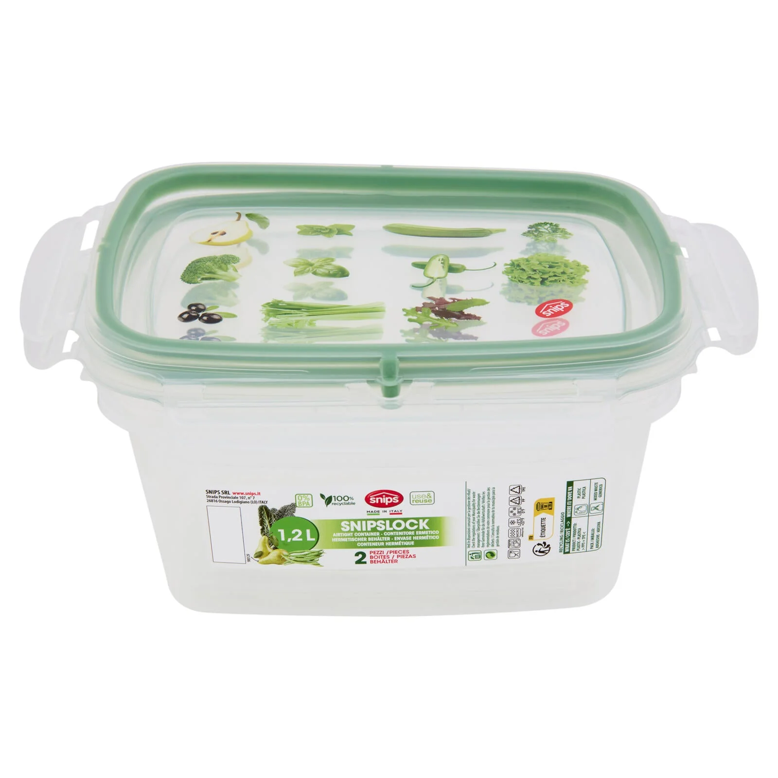 snips Contenitore Ermetico 1,2 L 2 pz - Image 2