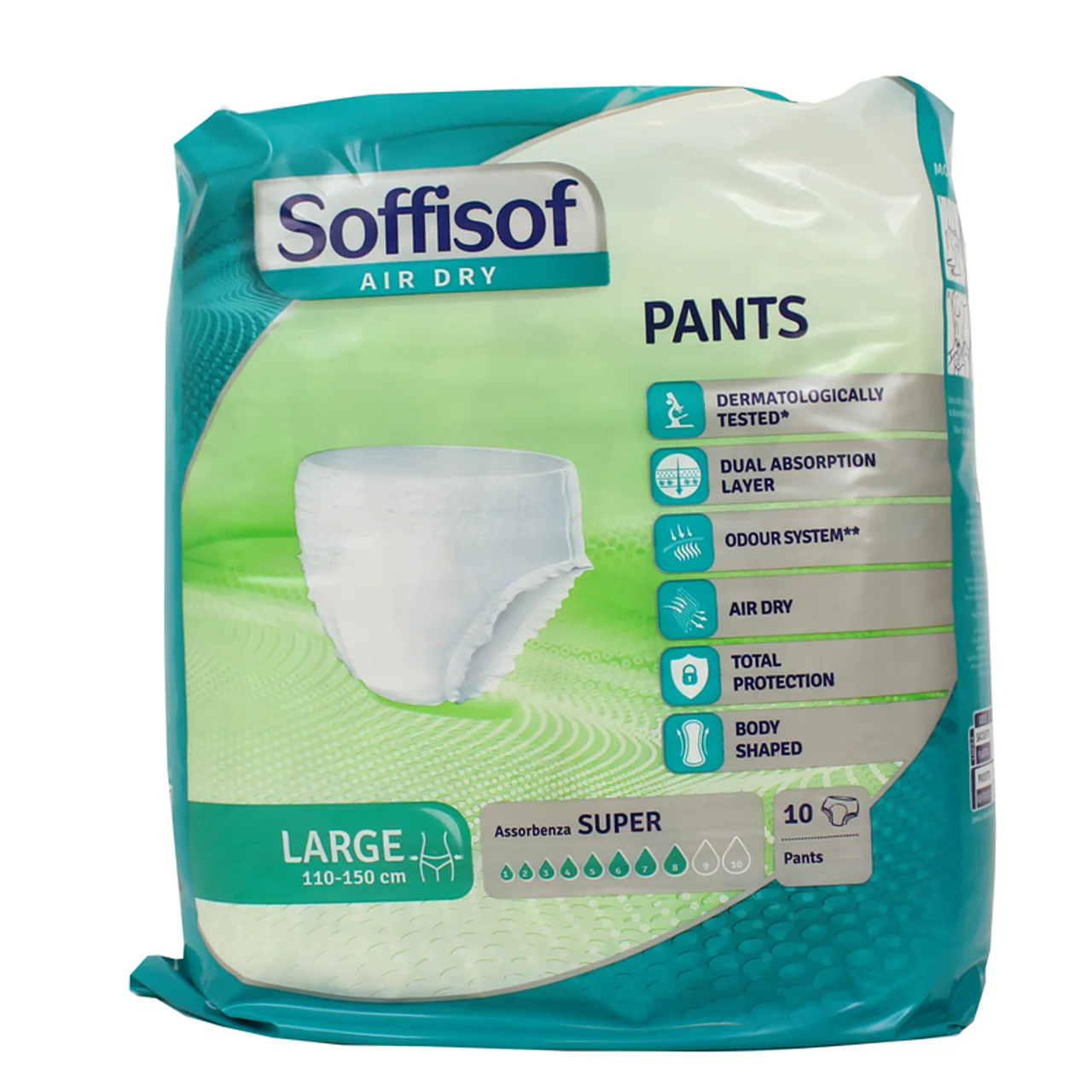 Soffisof - Pants Pull Up Air Dry Grande Giro Vita L - 10 Pezzi