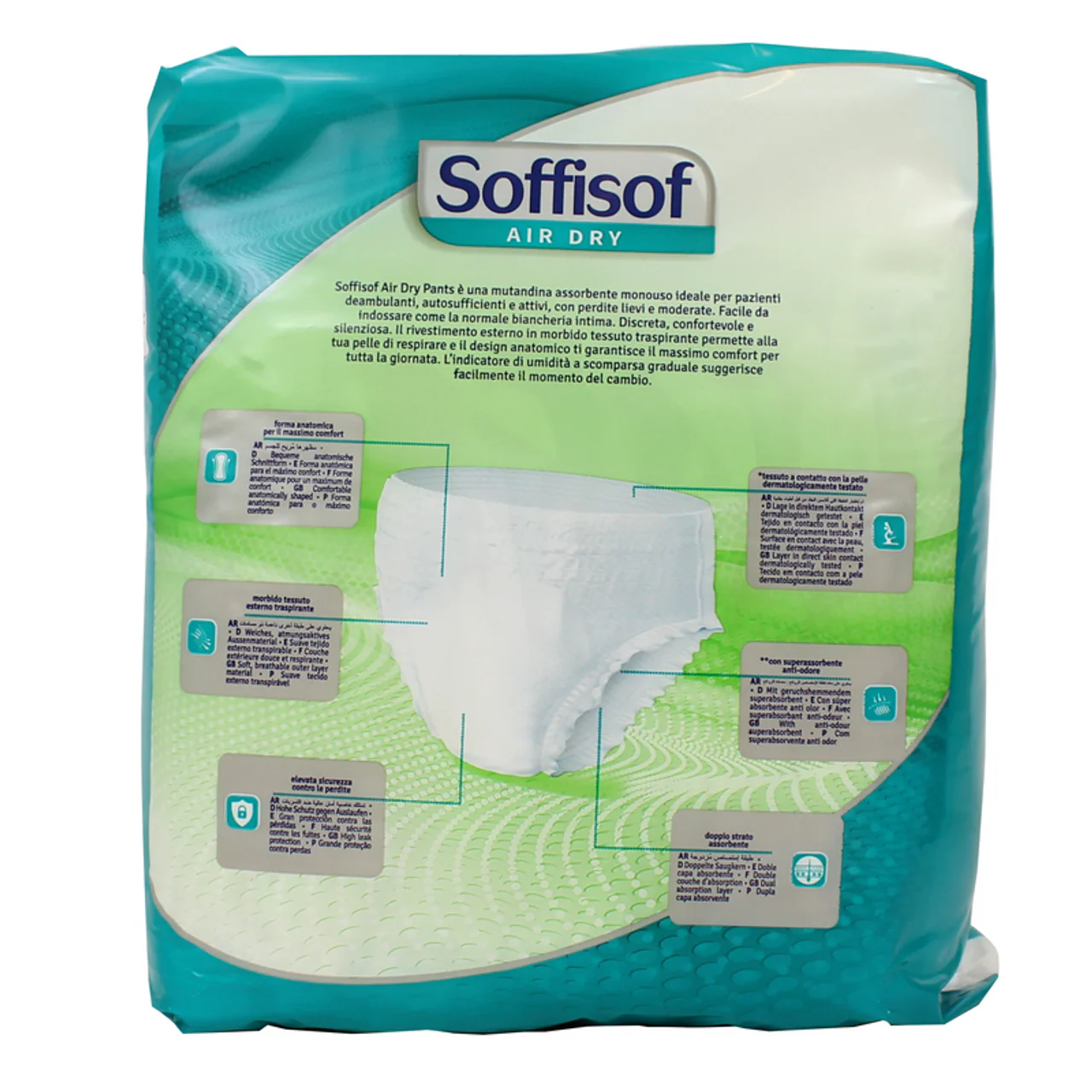 Soffisof - Pants Pull Up Air Dry Grande Giro Vita L - 10 Pezzi - Image 2