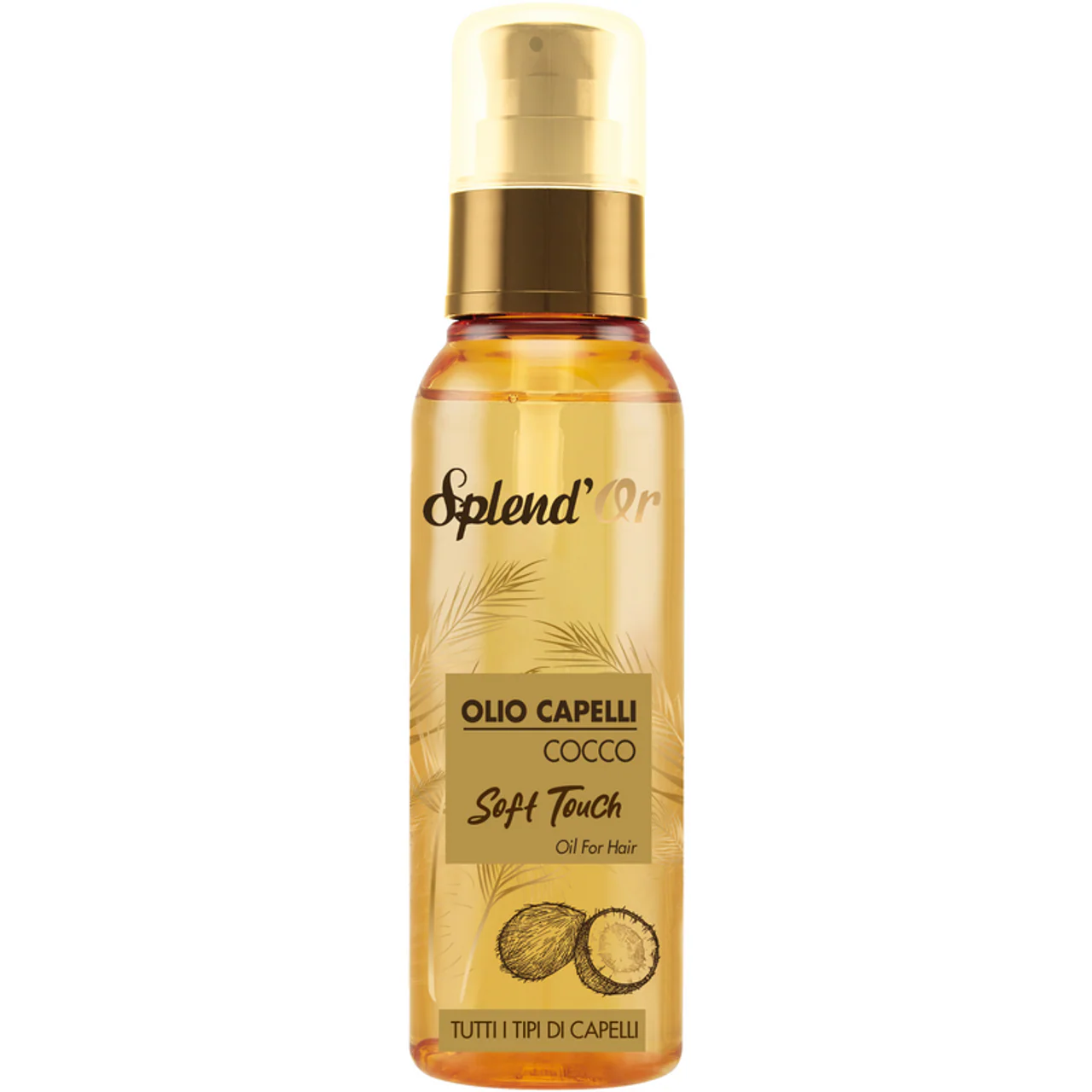 SPLEND'OR - Olio Capelli Cocco per Tutti i Tipi di Capelli - 100 ml