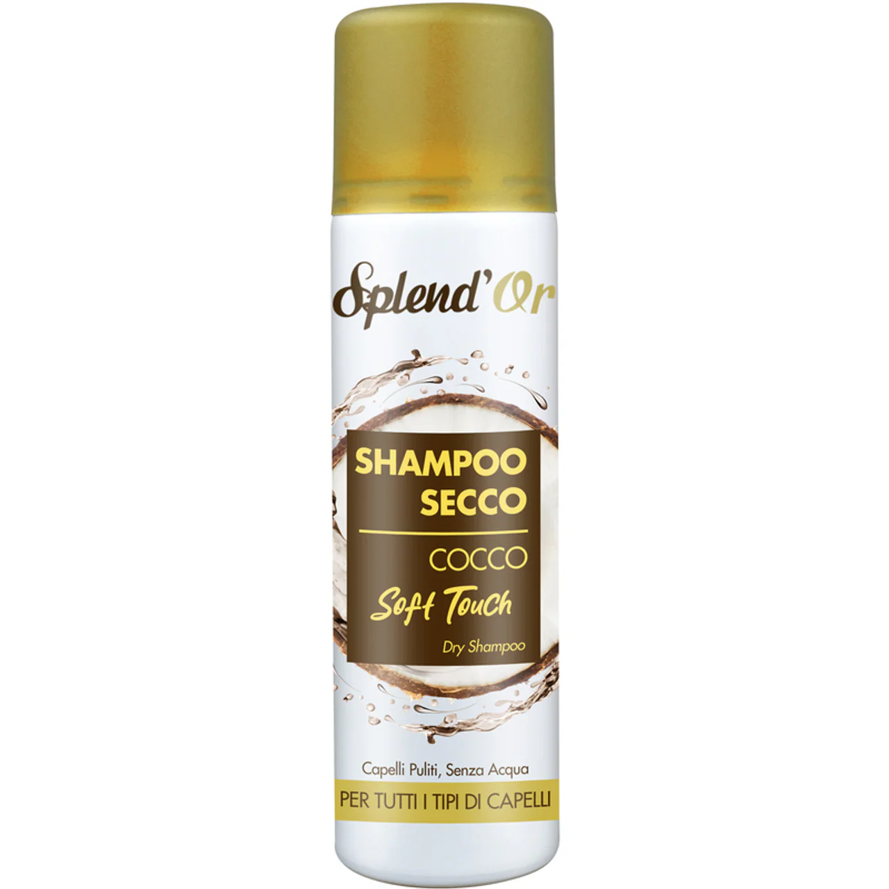 Splend'or - Shampoo Secco Cocco Tutti I Tipi Di Capelli - 200 ml