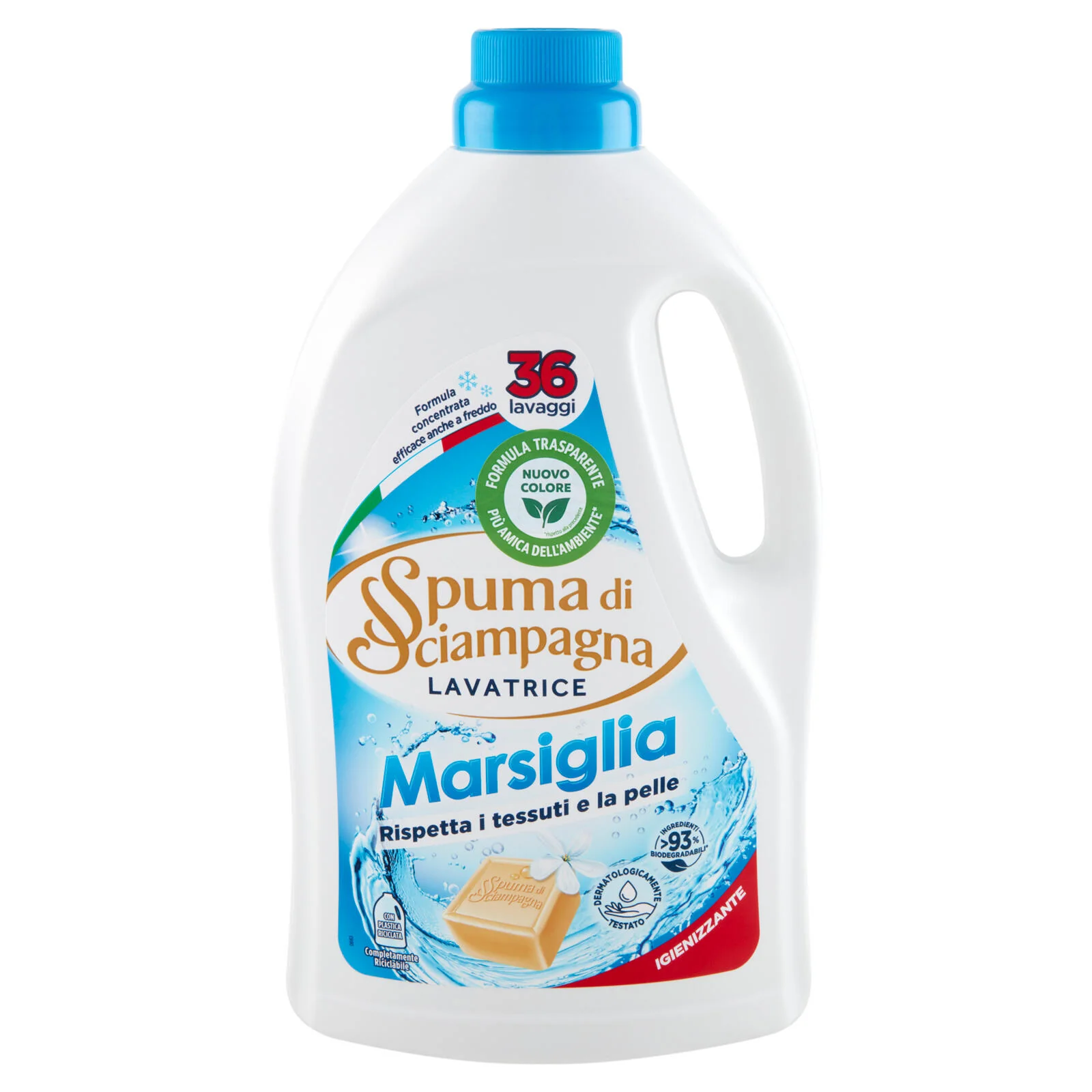 Spuma di Sciampagna Marsiglia Lavatrice Igienizzante 1620 ml - Image 2