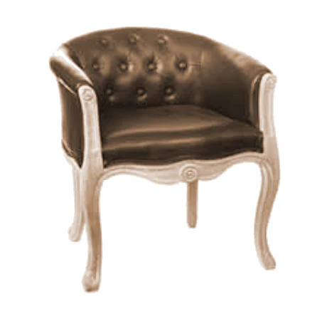 ST POLTRONA PRISLEY MARRONE 60X60XH70 CM