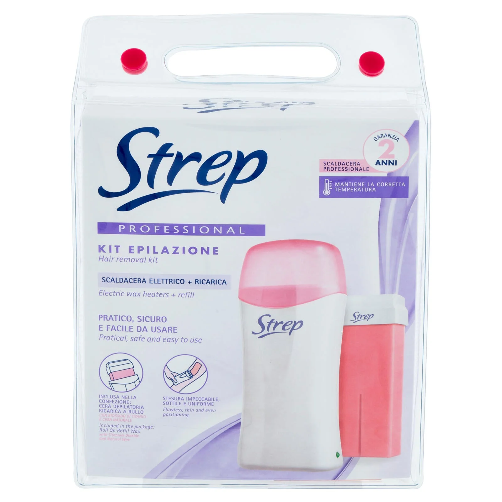 Strep Professional Kit Epilazione Scaldacera Elettrico + Ricarica 100 ml - Image 2