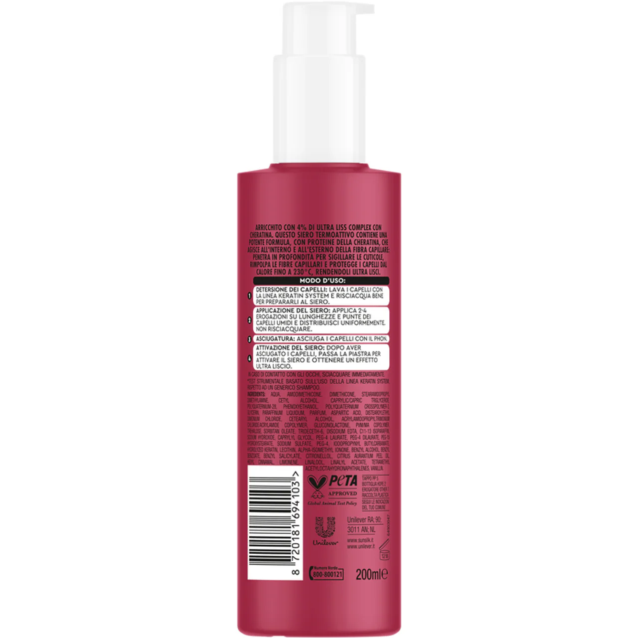Sunsilk - Cheratina Siero Termoattivo - 200ml - Image 2