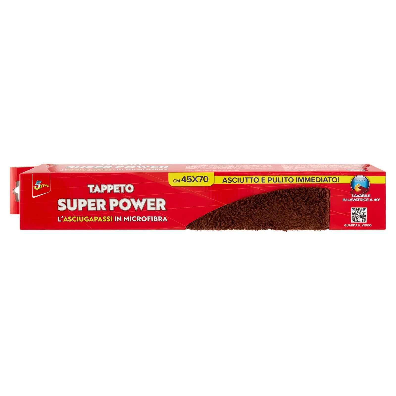 Super5 Tappeto Super Power cm 45x70 Marrone - Image 2