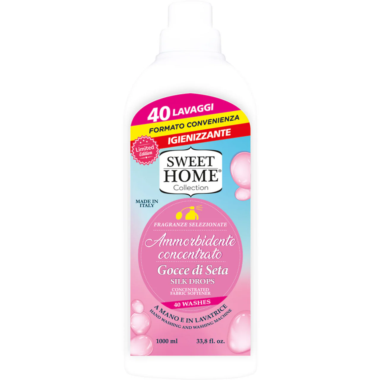 Sweet Home - Ammorbidente Concentrato Igienizzante Gocce Di Seta - 1000 Ml - Image 2