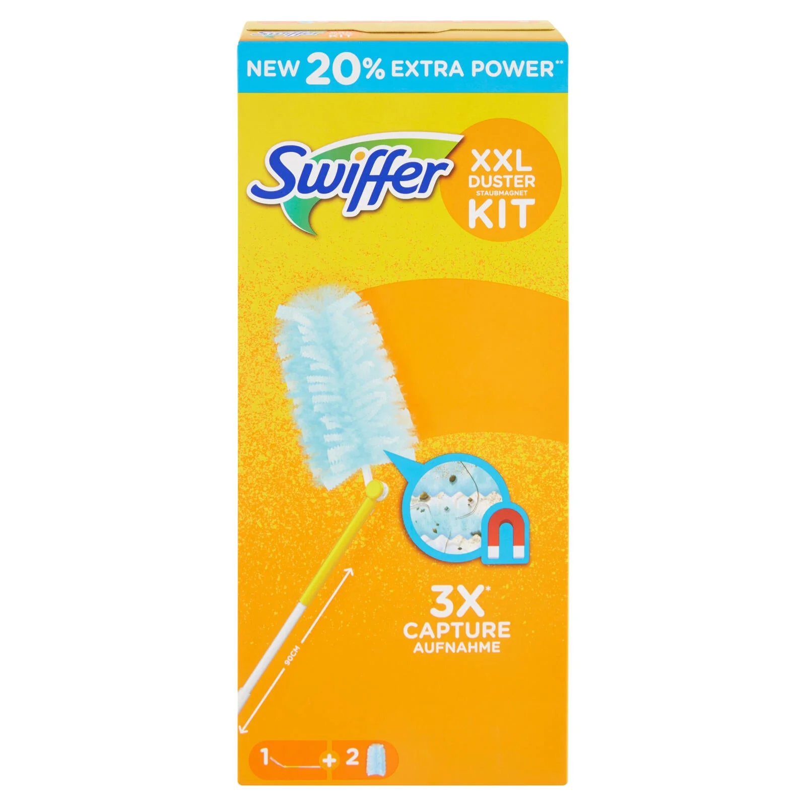 Swiffer Duster XXL Starter Kit Catturapolvere (1 Manico + 2 Piumini per spolverare) - Image 2