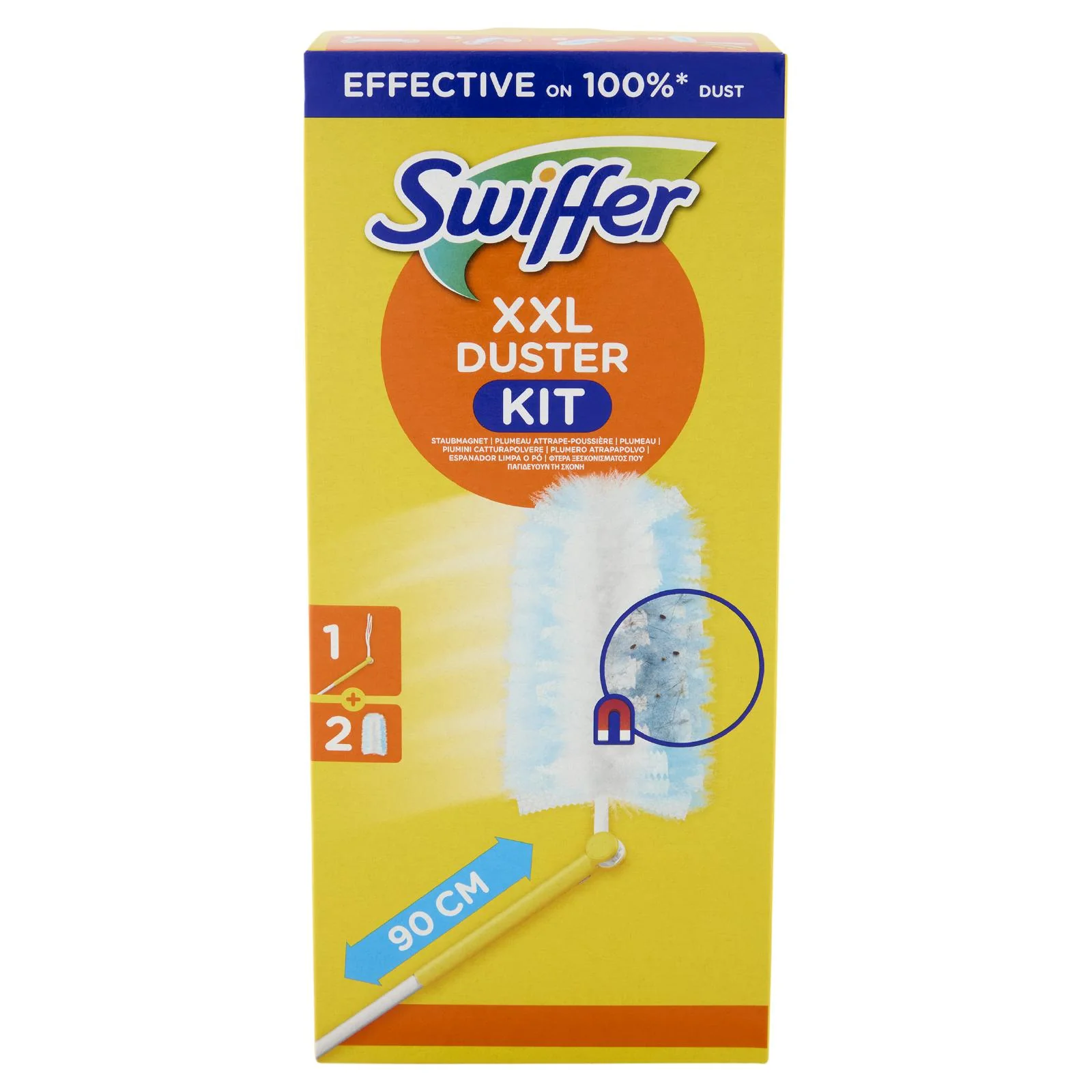 Swiffer XXL Duster Kit Cattura Polvere (1 Manico + 2 Piumini per spolverare) - Image 2