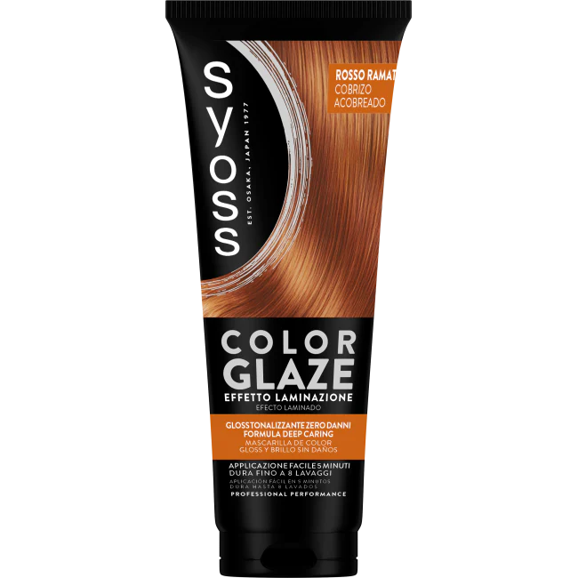 Syoss Color Glaze Tubo 130 Ml Rosso Ramato