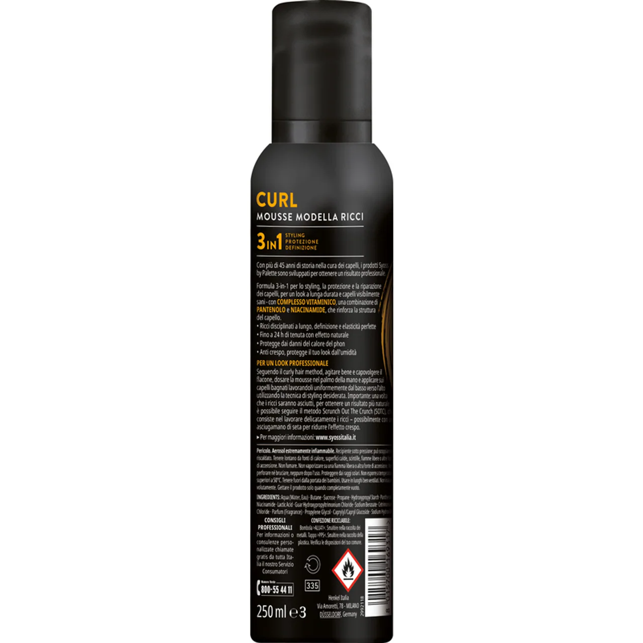 SyOSS - Mousse Curl Modella Ricci - 250ml - Image 3
