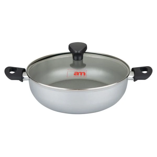 TEGAME 2 MANICI CON COPERCHIO VETRO - 28 cm