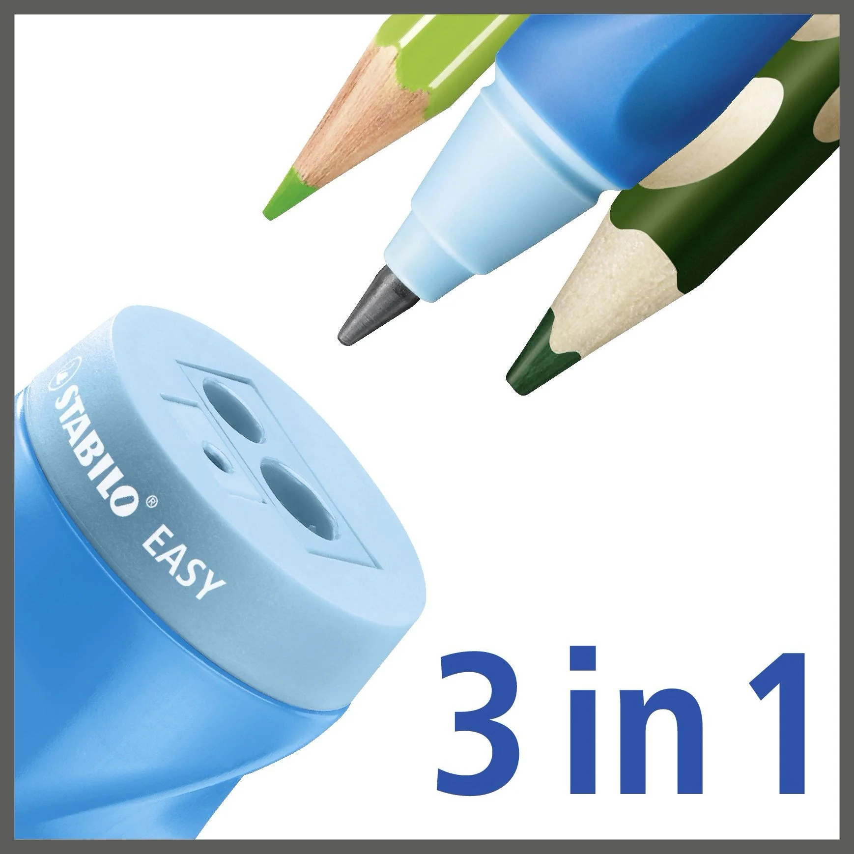 Temperamatite Ergonomico - STABILO EASYtemperino per Destrimani - Azzurro - Image 6
