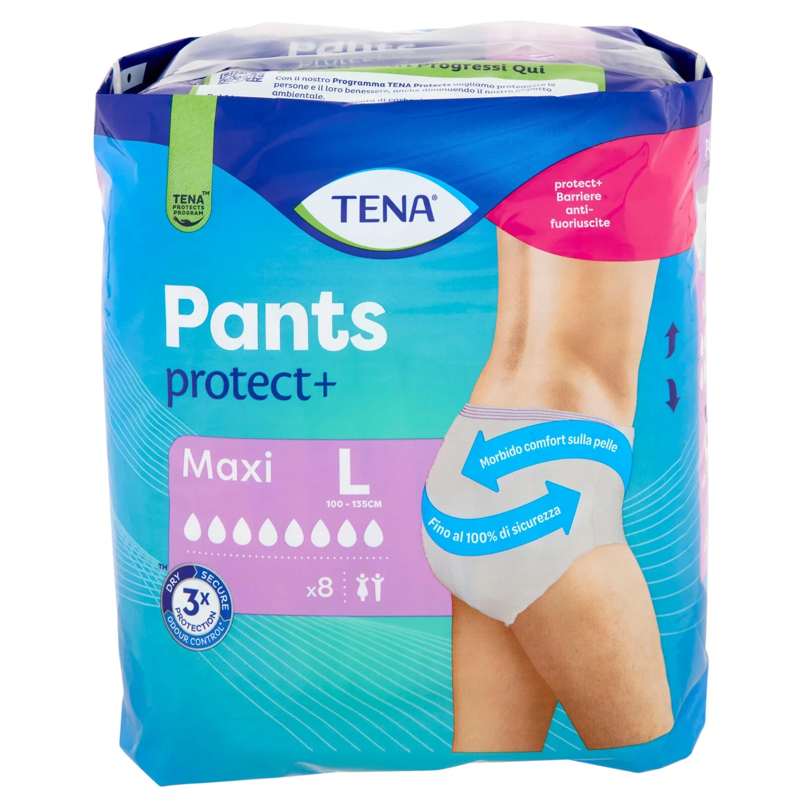 Tena Pants protect+ Maxi L 8 pz - Image 2