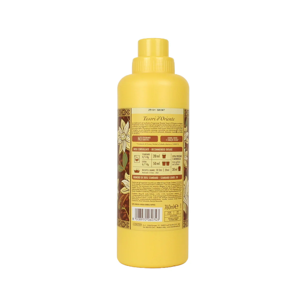 Tesori D'Oriente - Ammorbidente Aromatico Vaniglia e Zenzero del Madagascar - 760 ml - Image 2