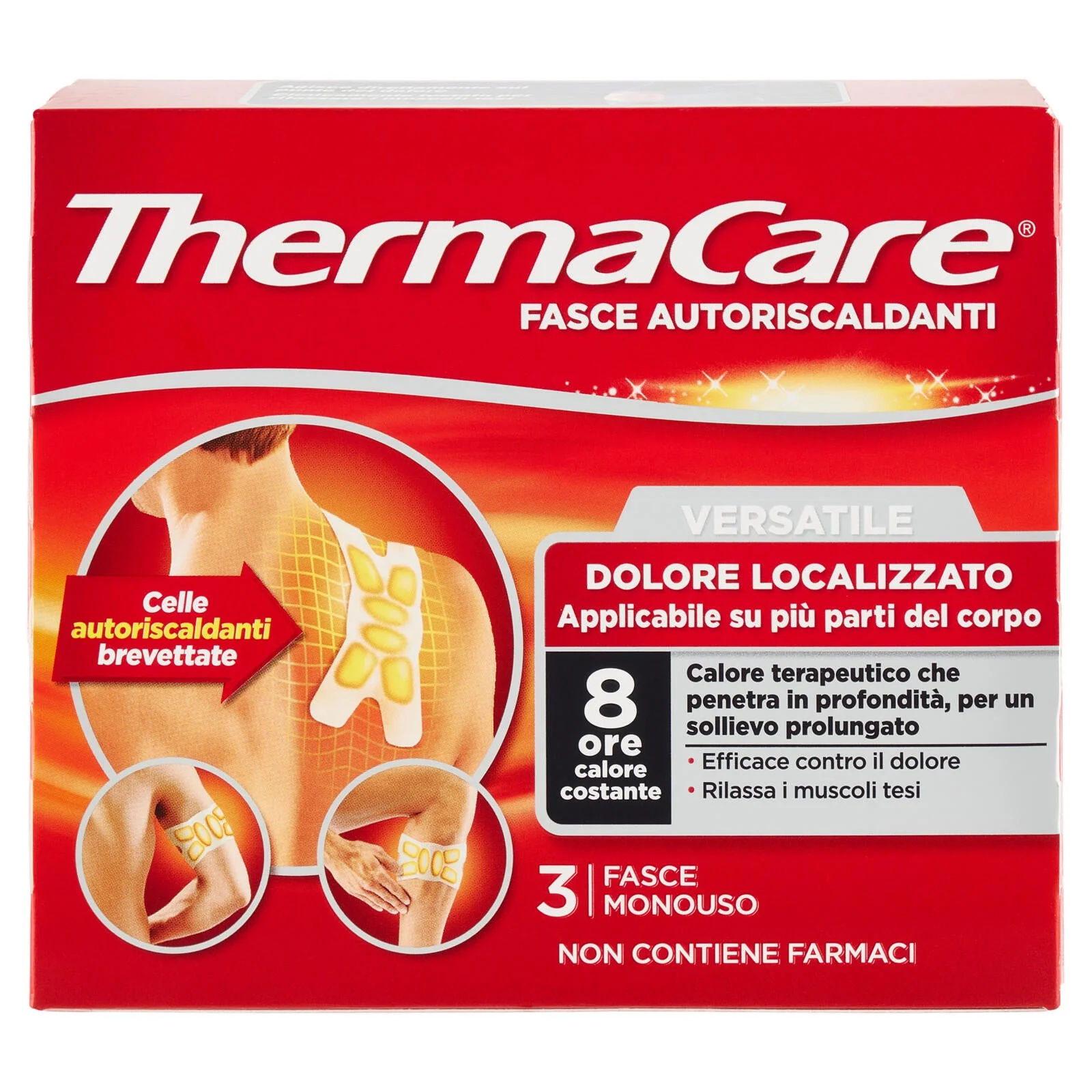 ThermaCare Fasce Autoriscaldanti Versatile Dolore Localizzato 3 pz - Image 2