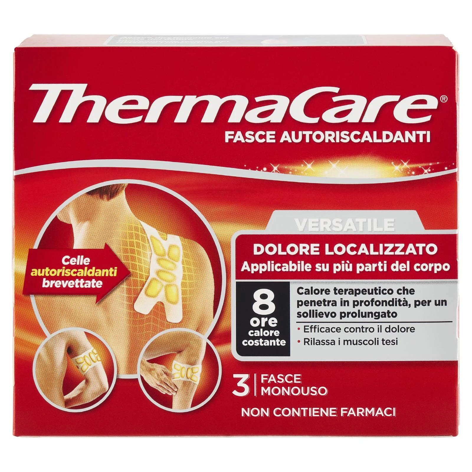 ThermaCare Fasce Autoriscaldanti Versatile Dolore Localizzato 3 pz - Image 4