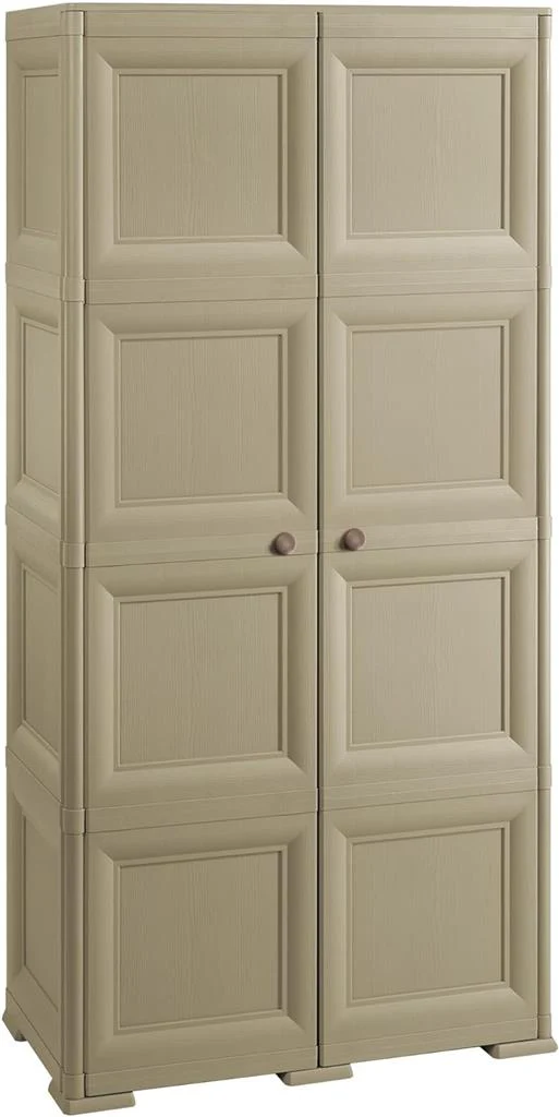 Tontarelli - Armadio Omnimodus Moderno 2 Porte 8 Cassetti - 79x43x164 cm