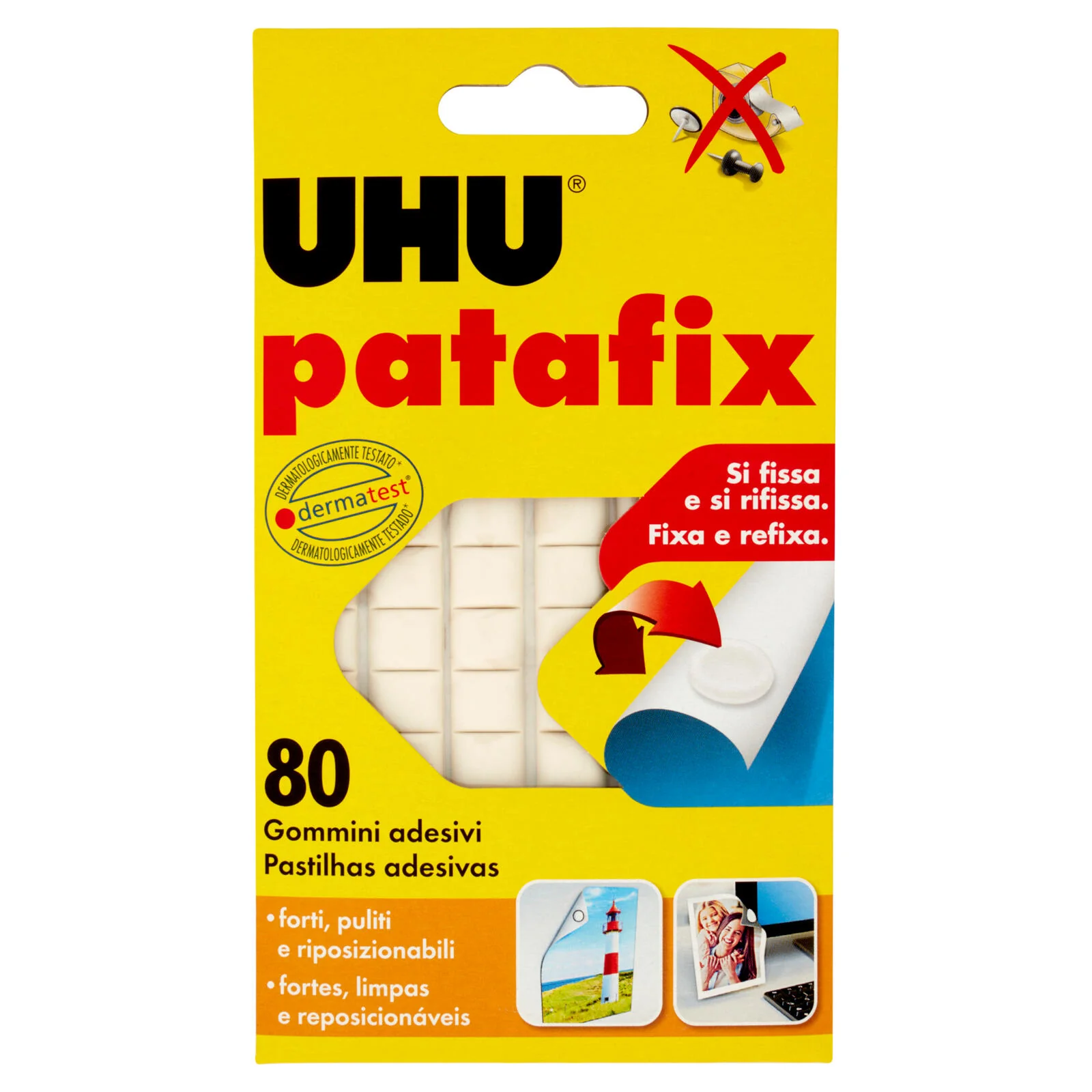 UHU patafix Gommini adesivi 80 pz