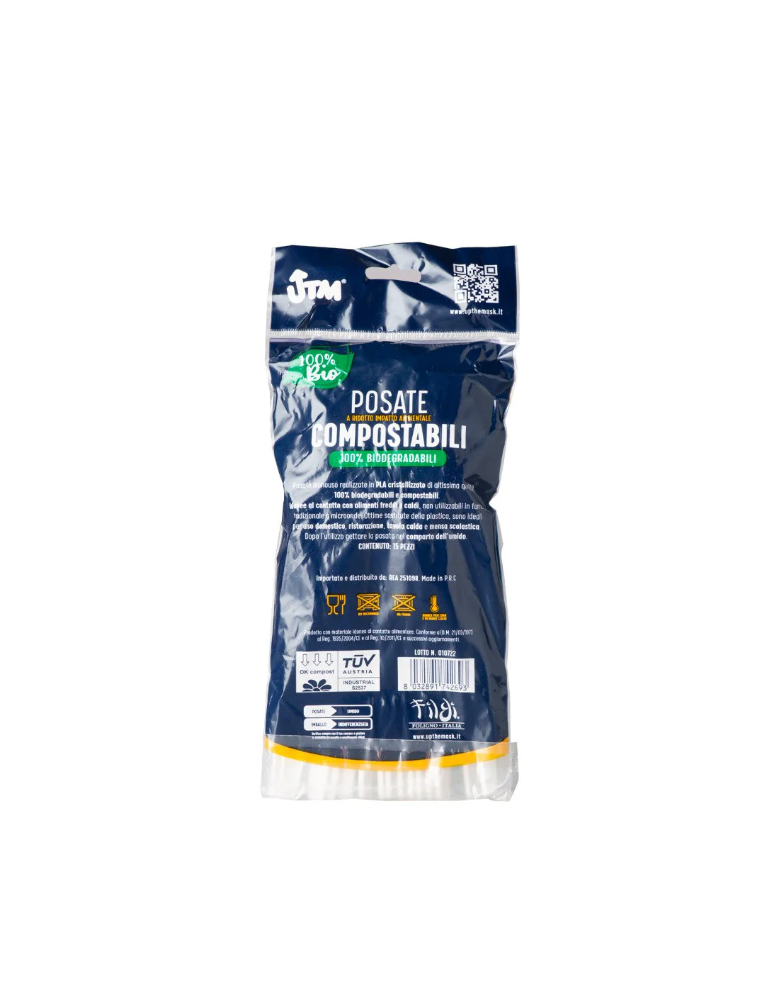Utm Cucchiai Compostabili 100% Biodegradabili x 15 - Image 3
