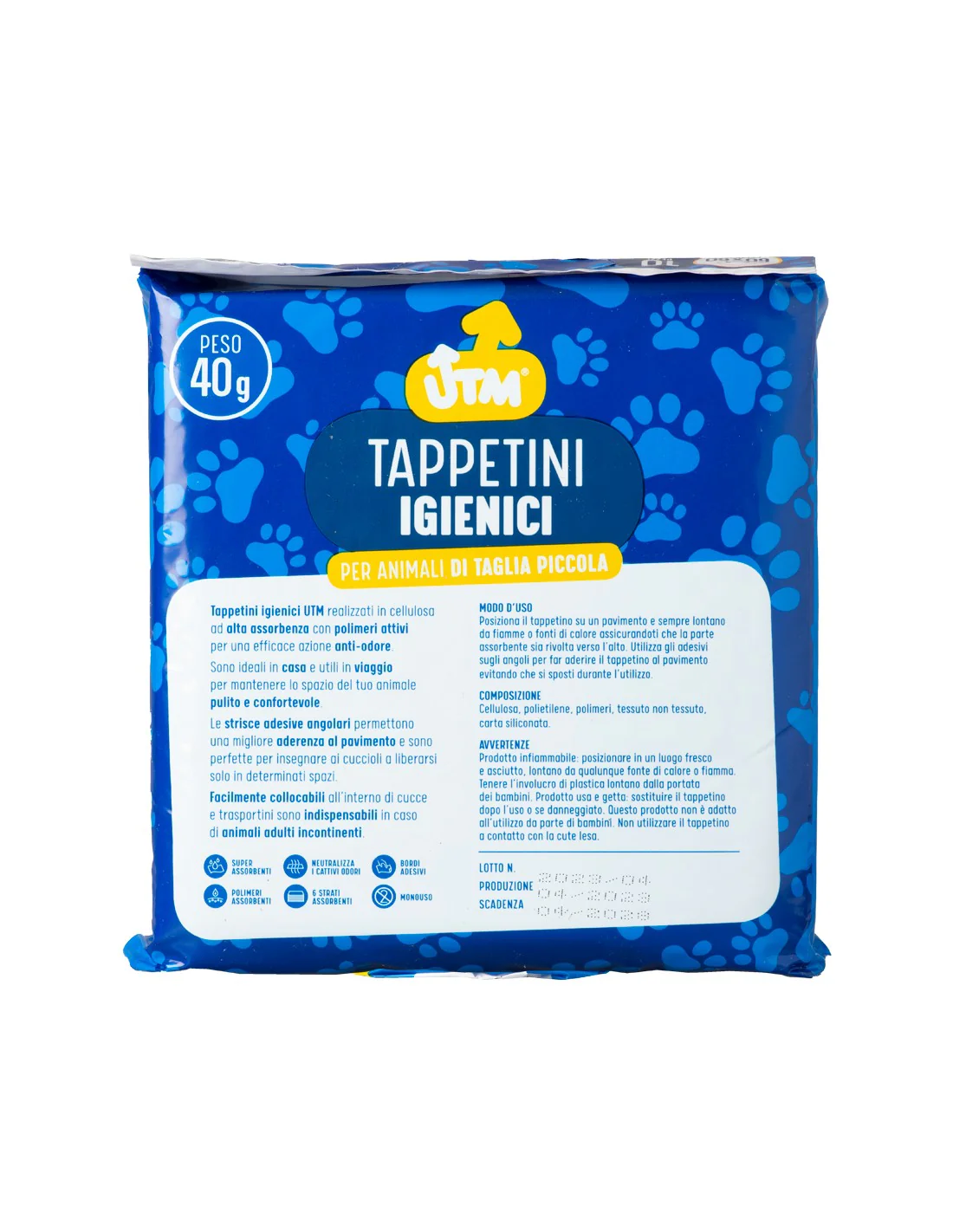 UTM TAPPETINI IGIENICI ANIMALI TAGLIA PI - Image 2