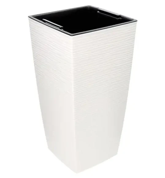 Vaso Aurora Bianco 35x35xh68 ORDINABILE TELEFONICAMENTE