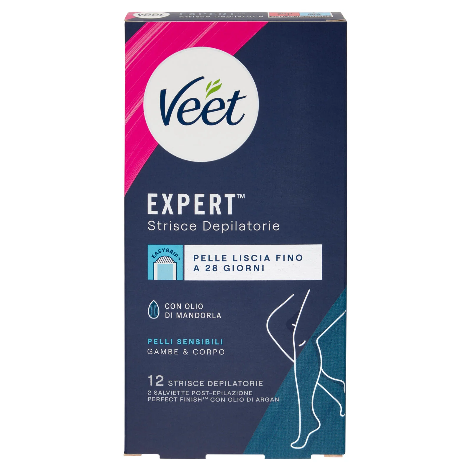 Veet Expert Strisce Corpo Pelli Sensibili, 12 strisce - Image 2