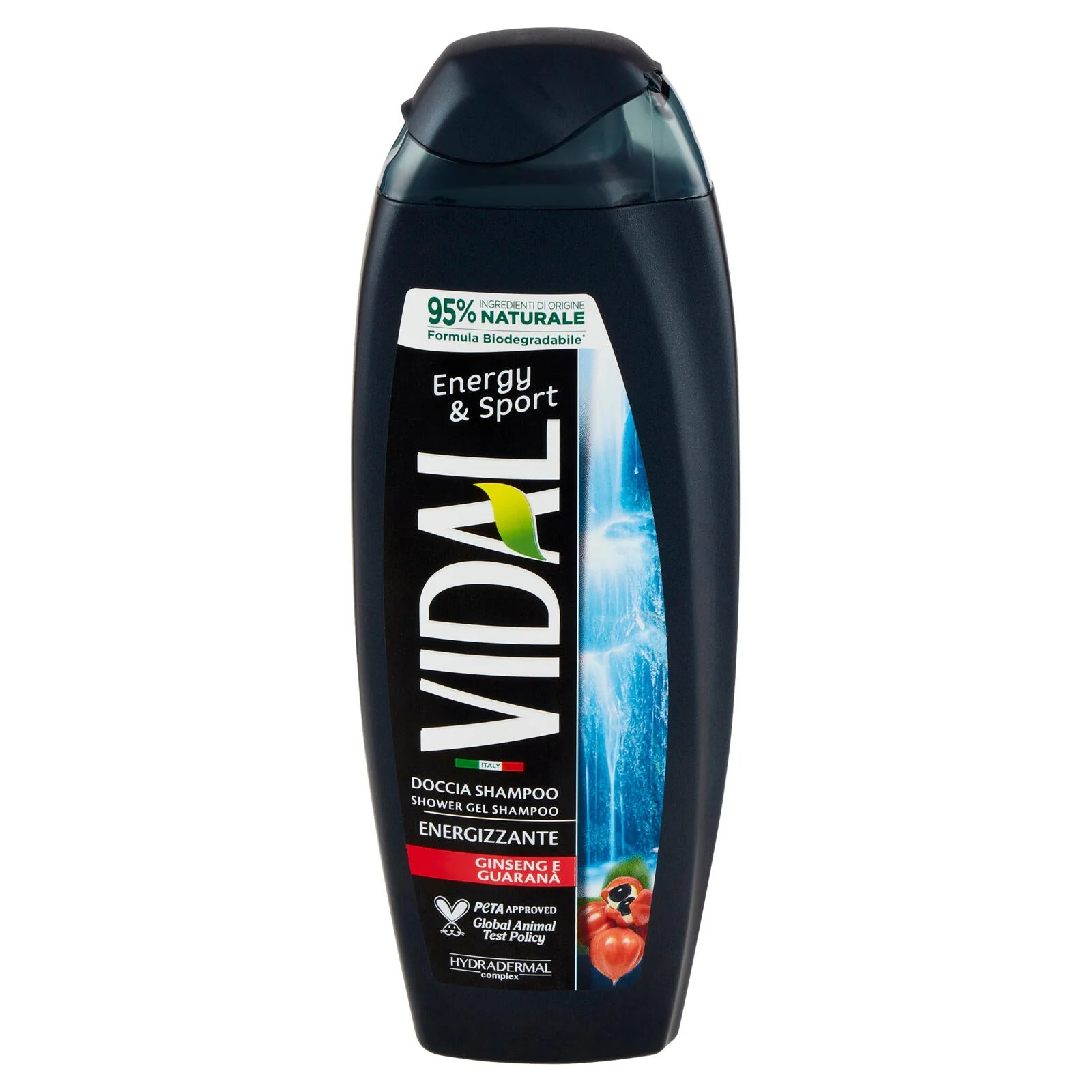 Vidal Energy & Sport Doccia Shampoo Ginseng e Guaranà 250 ml - Image 2