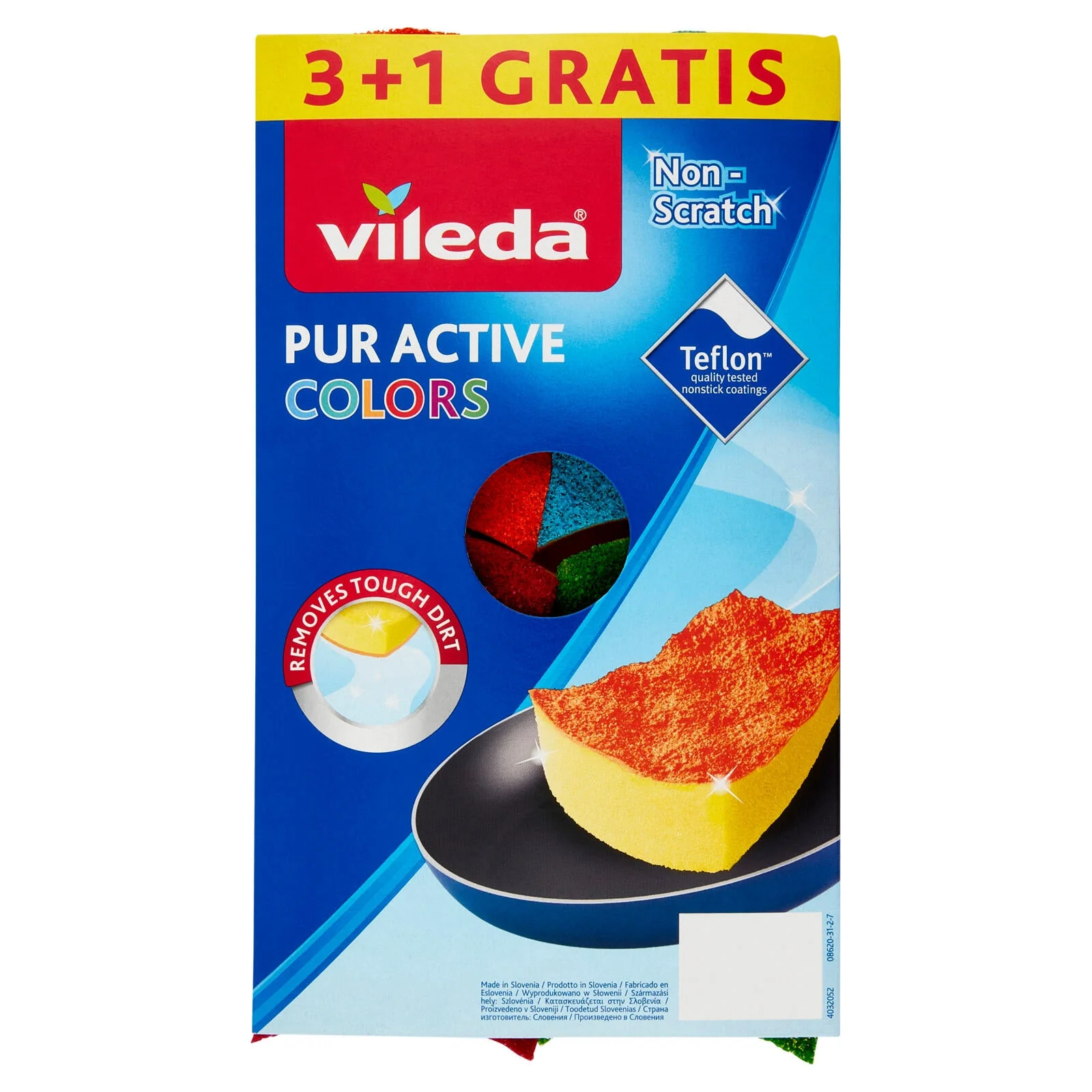 Vileda Pur Active Ondattiva Colors 4 pz - Image 2