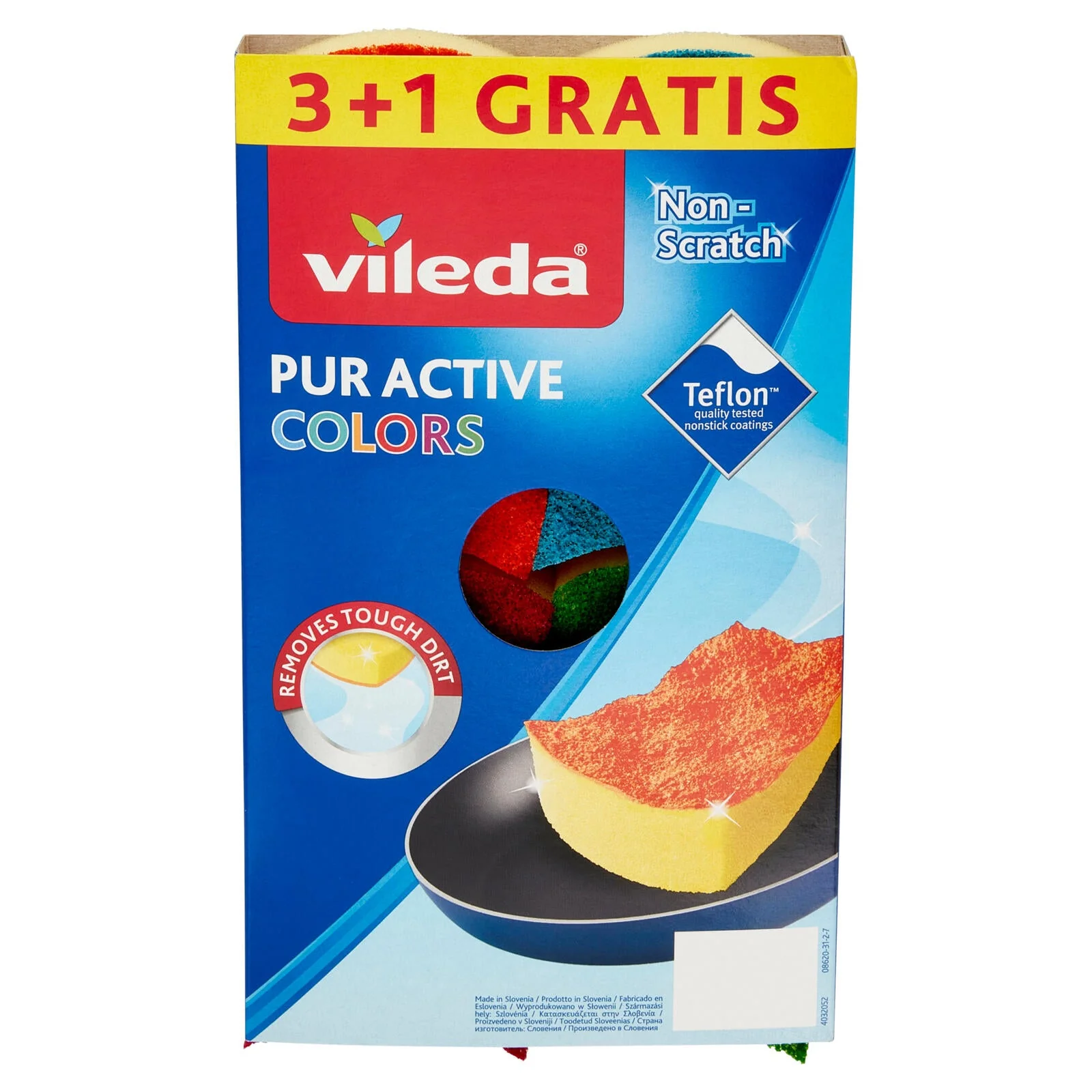 Vileda Pur Active Ondattiva Colors 4 pz - Image 3