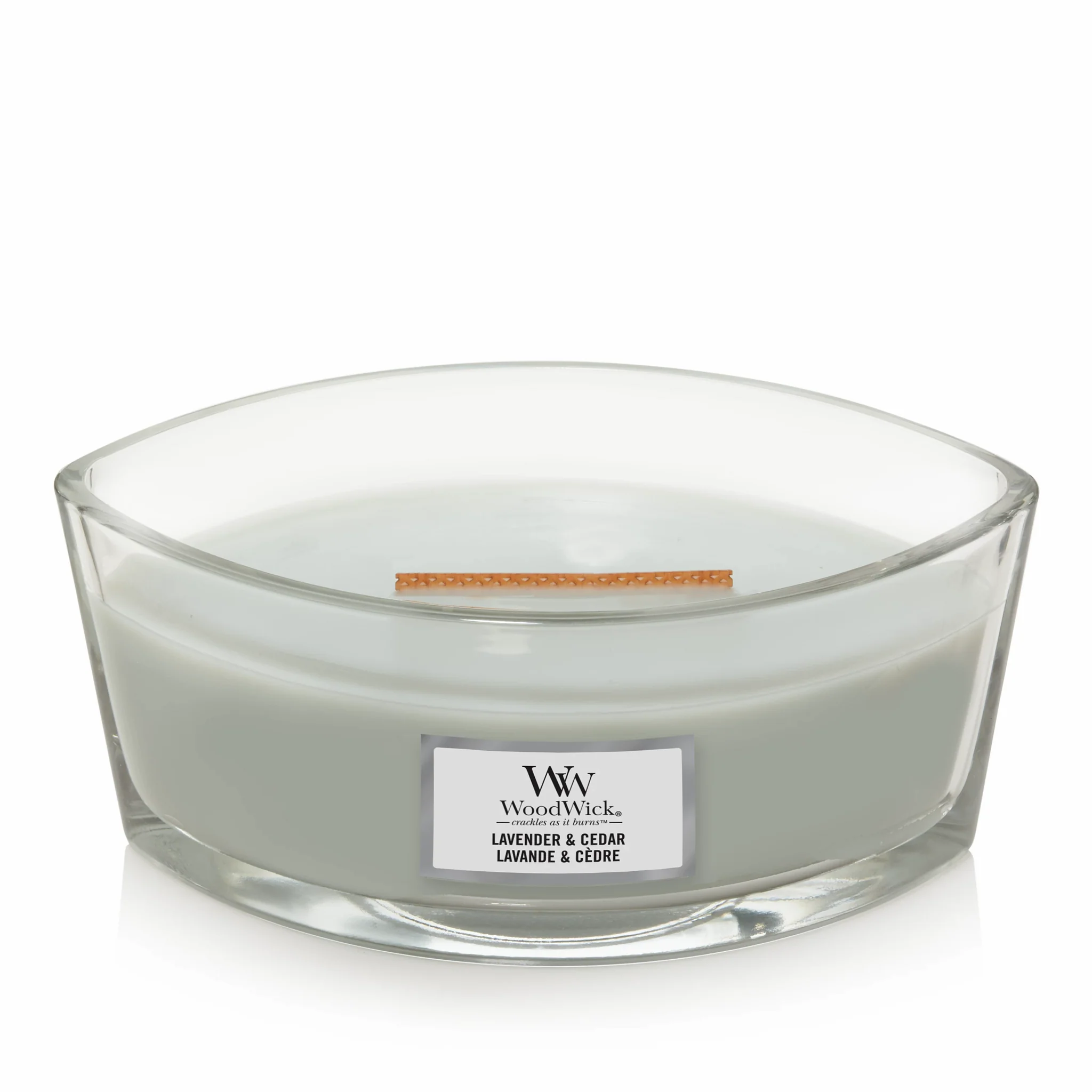 Woodwick - Candela Ellipse Lavender & Cedar - Image 2