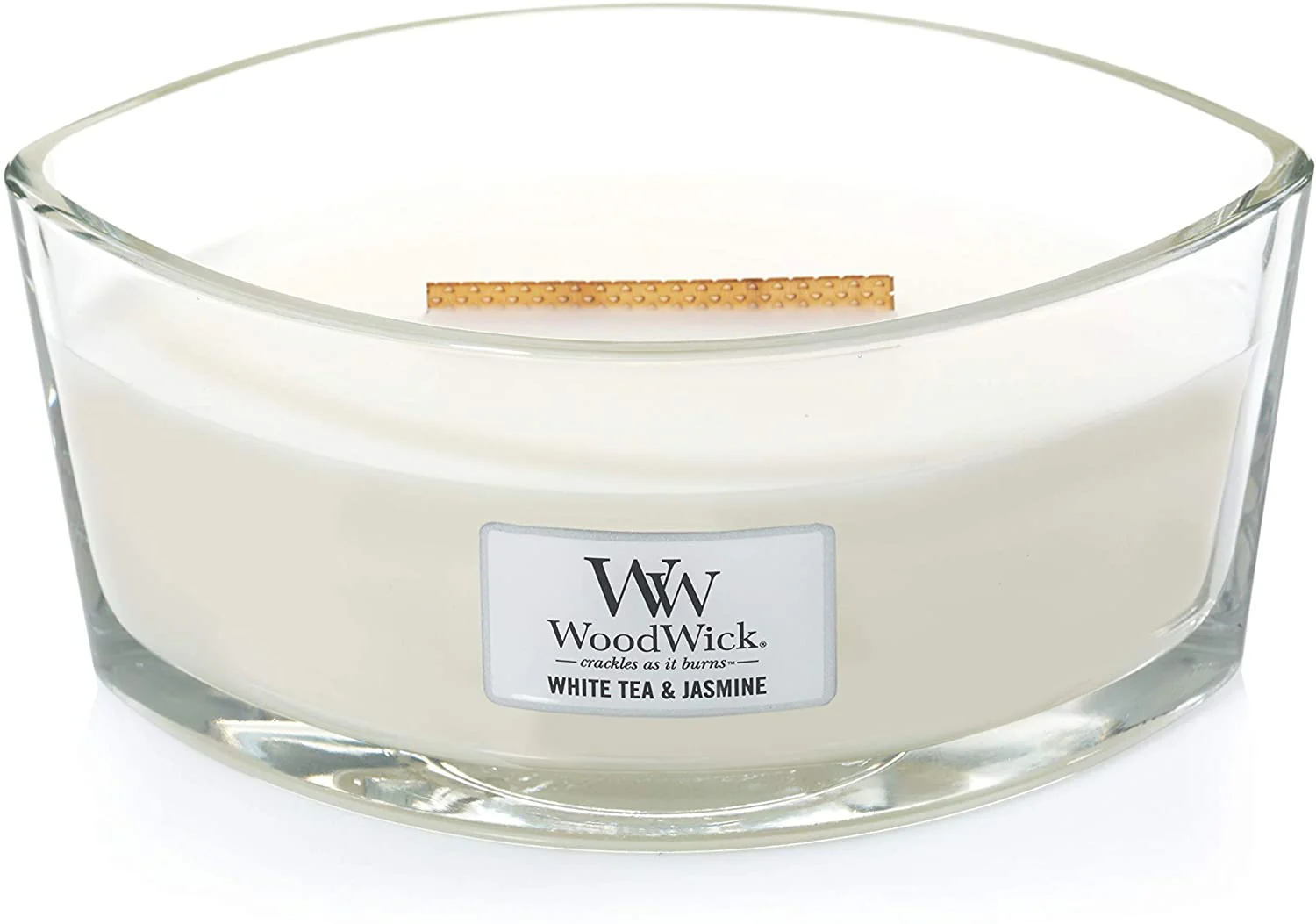 WoodWick - Candela Ellipse White Tea & Jasmine - Image 2