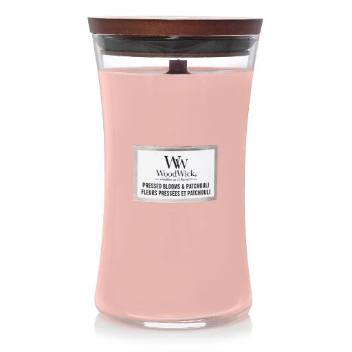 Woodwick - Candela grande Candela Pressed Blooms & Patchouli