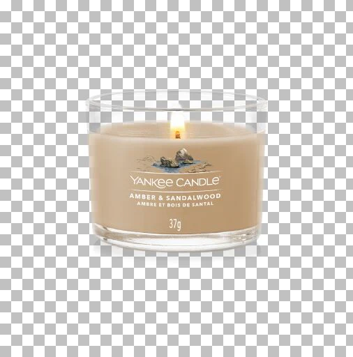 Yankee Candle - Candela votiva in vetro Amber & Sandalwood
