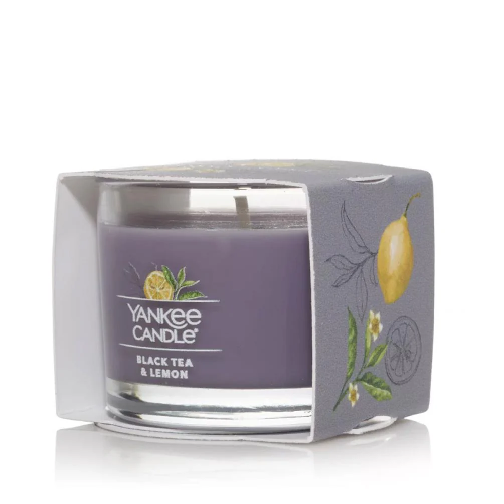 Yankee Candle - Candela votiva in vetro Black Tea & Lemon - Image 2