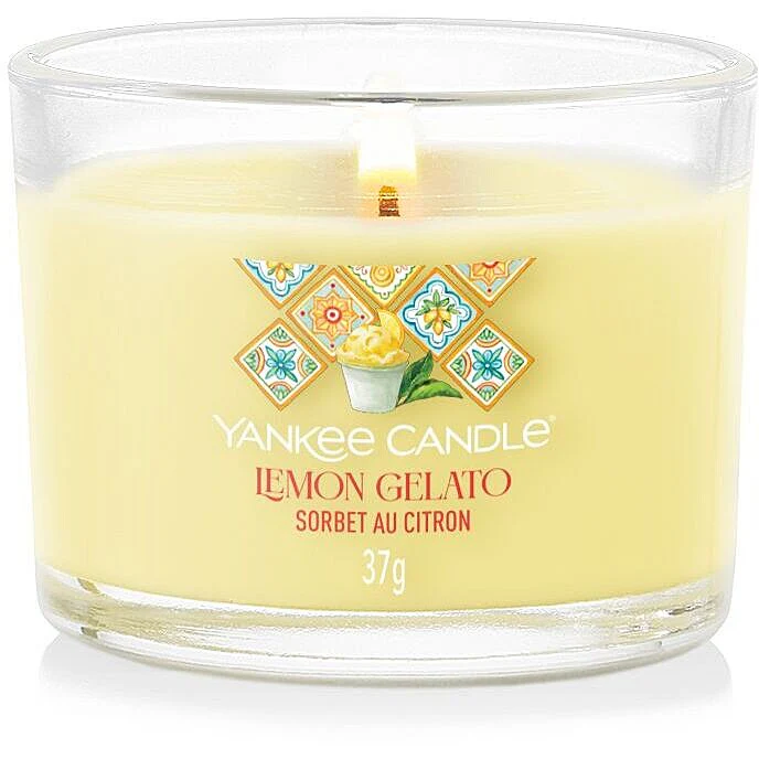 Yankee Candle - Candela votiva in vetro Lemon Gelato