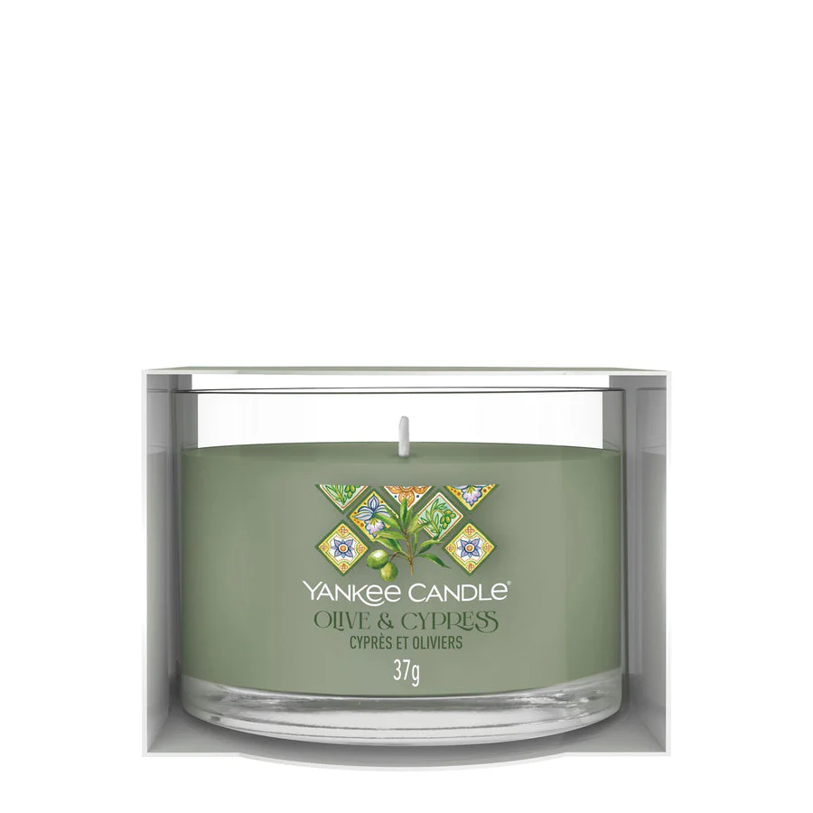 Yankee Candle - Candela votiva in vetro Olive & Cypress - Image 2