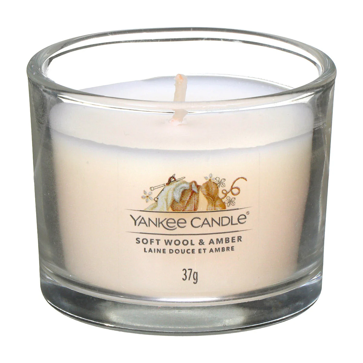 Yankee Candle - Candela votiva in vetro Soft Wool & Amber - Image 2