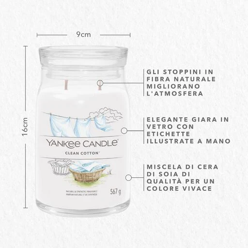 Yankee Candle Signature - Giara Grande Clean Cotton - Image 2
