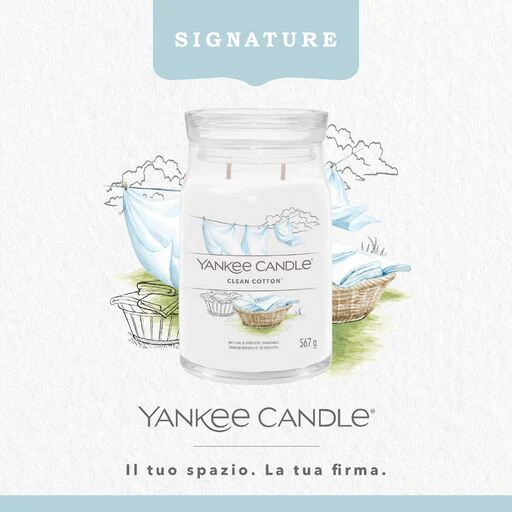 Yankee Candle Signature - Giara Grande Clean Cotton - Image 3