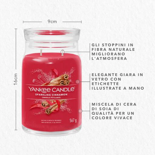 Yankee Candle Signature - Giara grande Sparkling Cinnamon - Image 2