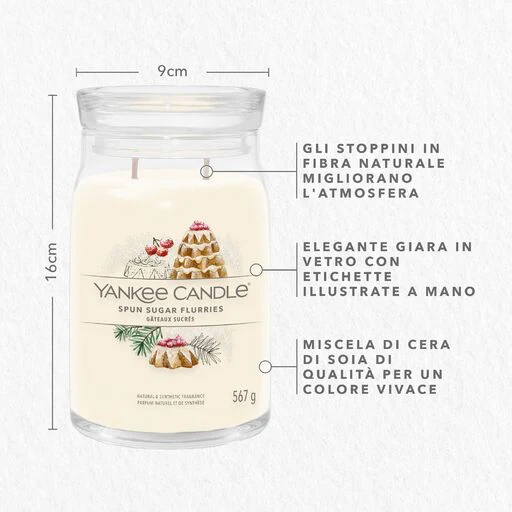 Yankee Candle Signature - Giara grande Spun Sugar Flurries - Image 2