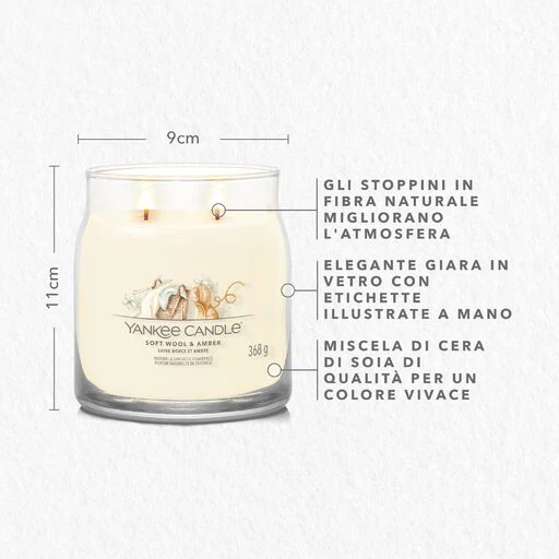 Yankee Candle Signature - Giara Media Soft Wool & Amber - Image 3