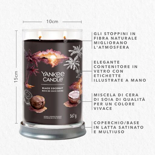 Yankee Candle Signature - Tumbler Grande Black Coconut - Image 2