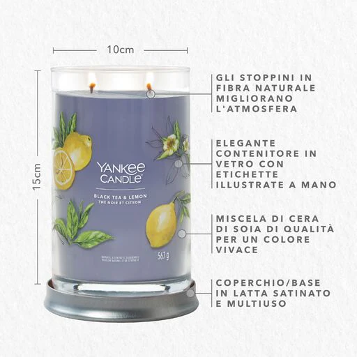 Yankee Candle Signature - Tumbler Grande Black Tea & Lemon - Image 2
