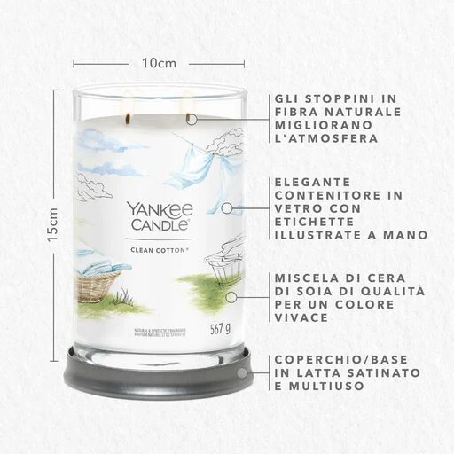 Yankee Candle Signature - Tumbler grande Clean Cotton - Image 3