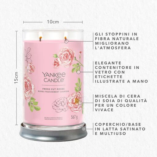 Yankee Candle Signature - Tumbler Grande Fresh Cut Roses - Image 2