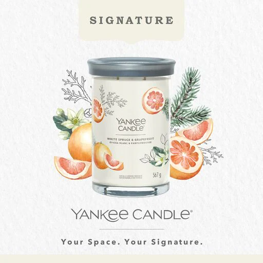 Yankee Candle Signature - Tumbler Grande White Spruce & Grapefruit - Image 3