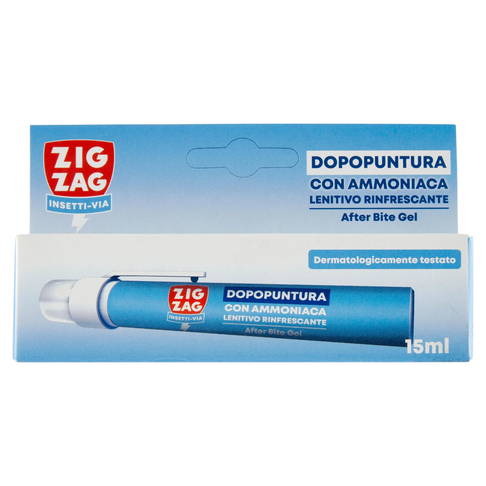 Zig Zag Insetti-Via Dopopuntura con Ammoniaca Lenitivo Rinfrescante 15 ml